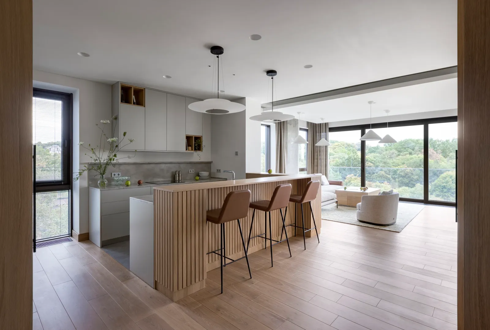Apartment with a view of the botanical garden