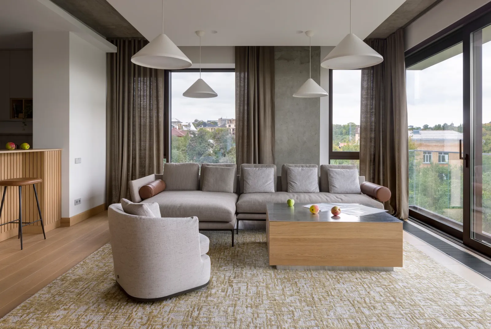 Apartment with a view of the botanical garden
