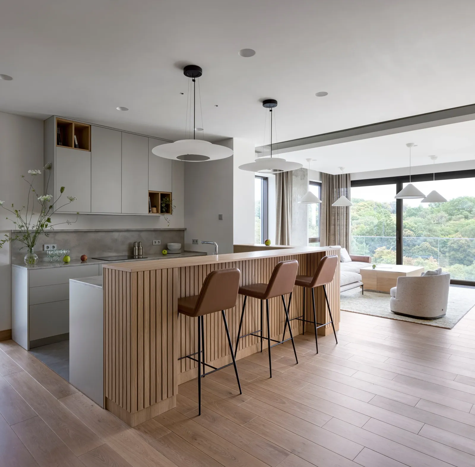Apartment with a view of the botanical garden