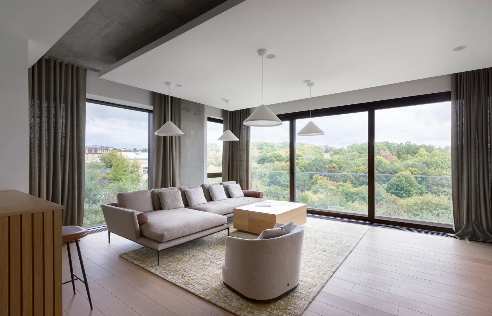 Apartment with a view of the botanical garden