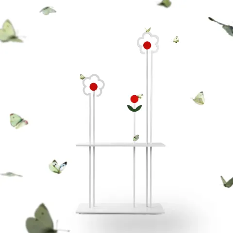 Console with colored dots