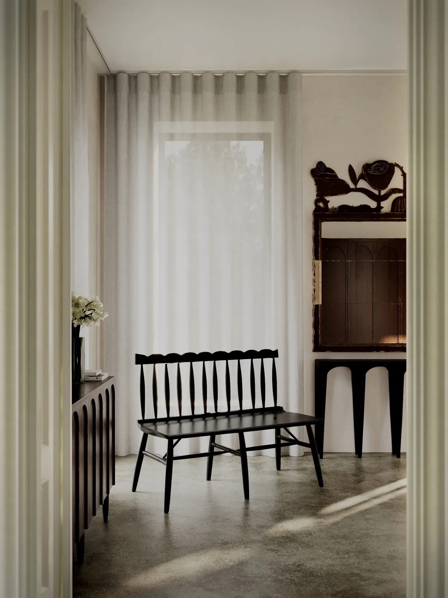 Furniture and decor options for a girl's room. Visualization