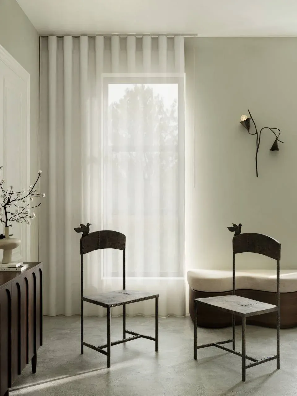 Furniture and decor options for a girl's room. Visualization